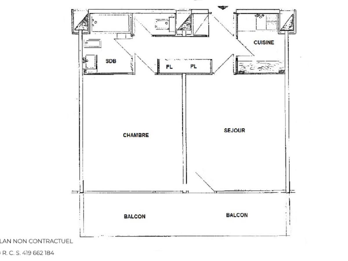 Appartement Au Pied Des Pistes Pour 4 Pers, Balcon Sud, Centre Des Menuires, Proche Commerces - Fr-1-452-184 Saint-Martin-de-Belleville Zewnętrze zdjęcie